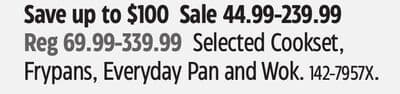 Lagostina Selected Cookset, Frypans, Everyday Pan and Wok