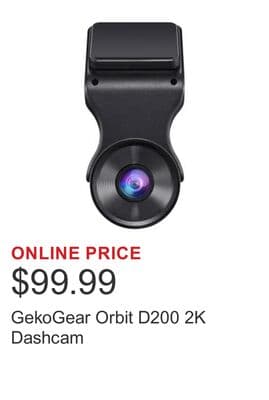 GekoGear Orbit D200 2K Dashcam