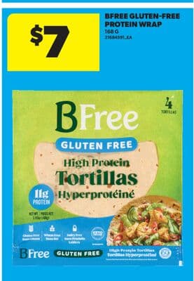 BFREE GLUTEN-FREE PROTEIN WRAP, 168 G