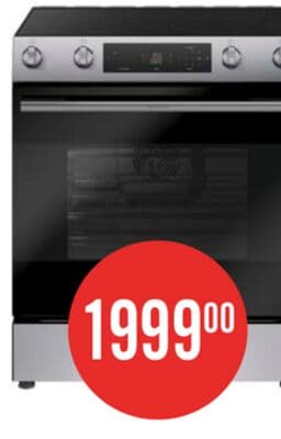 Bosch 30" 5.8 Cu. Ft. 100 Series Electric Range with Rapid Preheat and Air Fry - Stainless Steel - HEF1050MC
