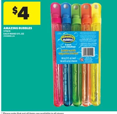 AMAZING BUBBLES, 5 PACK EACH WAND 5 FL. OZ