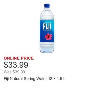 Fiji Natural Spring Water 12 × 1.5 L