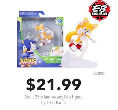 Sonic 35th Anniversary Tails Figure by Jakks Pacific