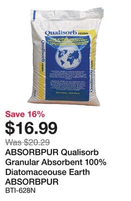 ABSORBPUR Qualisorb Granular Absorbent 100% Diatomaceouse Earth
