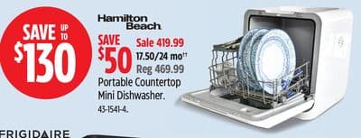 Portable Countertop Mini Dishwasher.