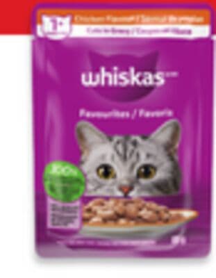 Whiskas wet cat food pouches
