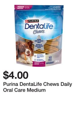 Purina DentaLife Chews Daily Oral Care Medium