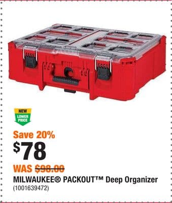 MILWAUKEE® PACKOUT™ Deep Organizer