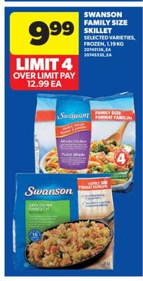 SWANSON FAMILY SIZE SKILLET, 1.19 KG