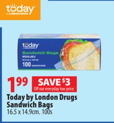 Today by London Drugs Sandwich Bags