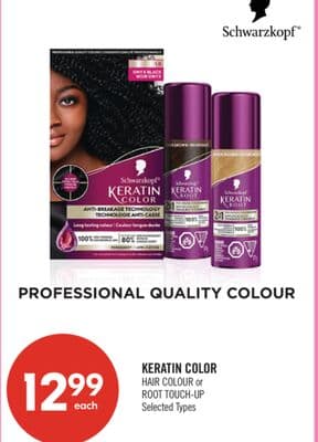 KERATIN COLOR HAIR COLOUR or ROOT TOUCH-UP