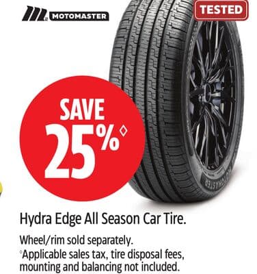 MOTOMASTER Hydra Edge All Season Car Tire.