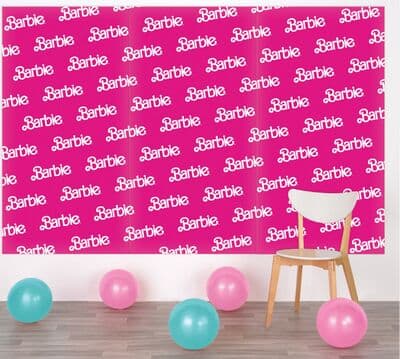 Malibu Barbie Plastic Backdrop Kit for Birthday Parties/Graduation Party Decorations