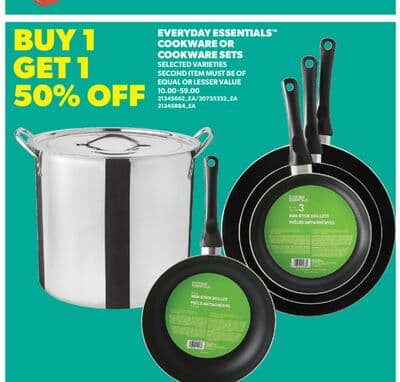 EVERYDAY ESSENTIALS™ COOKWARE OR COOKWARE SETS