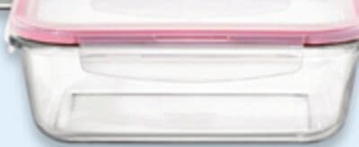 Glass food storage container