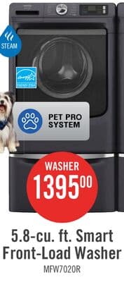 Maytag 5.8 Cu. Ft. Pet Pro Smart Front-Load Washer - Midnight Steel - MFW7020RF