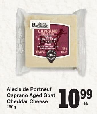 Alexis de Portneuf Caprano Aged Goat Cheddar Cheese