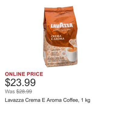 Lavazza Crema E Aroma Coffee, 1 kg