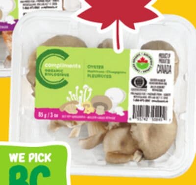 Compliments Organic Mushrooms