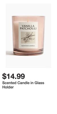 Scented Candle in Glass Holder