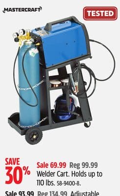 Welder Cart. Holds up to 110 lbs.