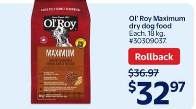 Ol' Roy Maximum dry dog food
