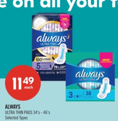 ALWAYS ULTRA THIN PADS