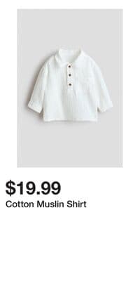 Cotton Muslin Shirt