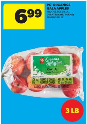 PC® ORGANICS GALA APPLES, 3 LB