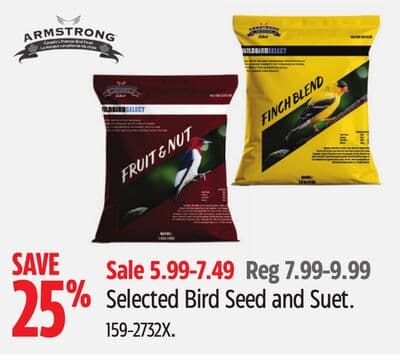 Selected Bird Seed and Suet