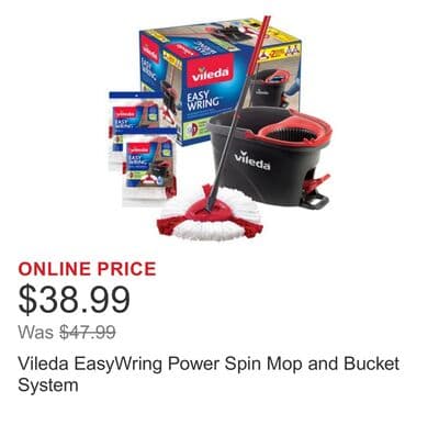 Vileda EasyWring Power Spin Mop and Bucket System