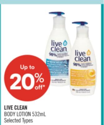 LIVE CLEAN BODY LOTION