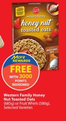Western Family Honey Nut Toasted Oats