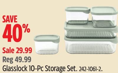 Glasslock 10-Pc Storage Set