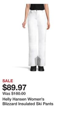 Helly Hansen Women's Blizzard Insulated Ski Pants