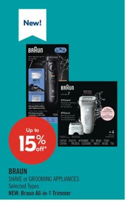 BRAUN SHAVE or GROOMING APPLIANCES
