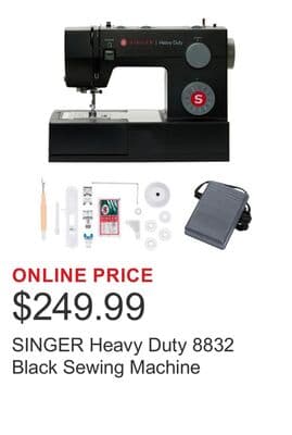 SINGER Heavy Duty 8832 Black Sewing Machine