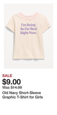 Old Navy Short-Sleeve Graphic T-Shirt for Girls