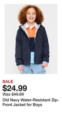 Old Navy Water-Resistant Zip-Front Jacket for Boys