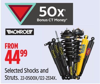 Monroe Selected Shocks and Struts