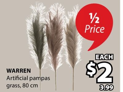 Warren Artificial pampas grass