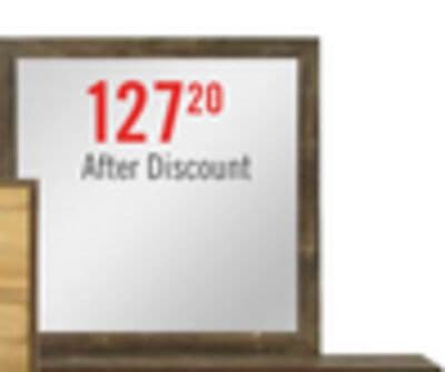 Silas Bedroom Dresser Mirror - Rustic Brown