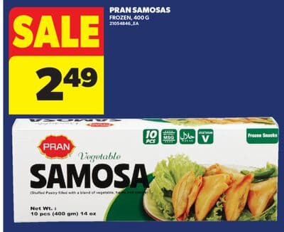 PRAN SAMOSAS, 400 G