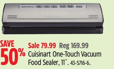 Cuisinart One-Touch Vacuum Food Sealer, 11˝.