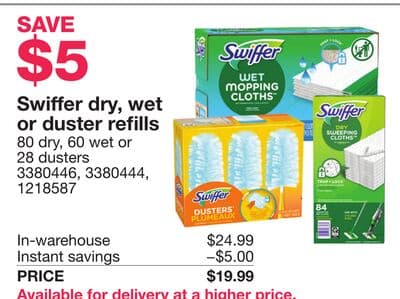 Swiffer dry, wet or duster refills