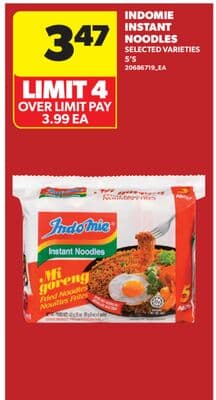 INDOMIE INSTANT NOODLES, 5'S