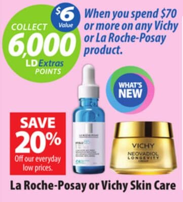 La Roche-Posay or Vichy Skin Care