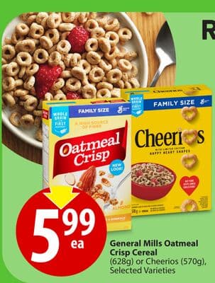 General Mills Oatmeal Crisp Cereal