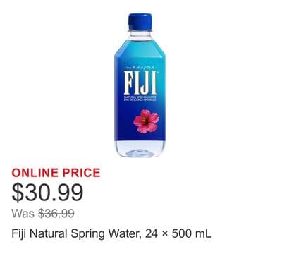 Fiji Natural Spring Water, 24 × 500 mL