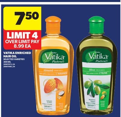 VATIKA ENRICHED HAIR OIL, 300 ML